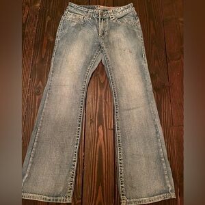 Mens Rock and Roll Cowboy Bootcut Jeans 28 X 32